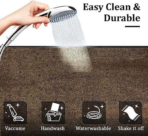 Wash & Clean Door Mat - Grey